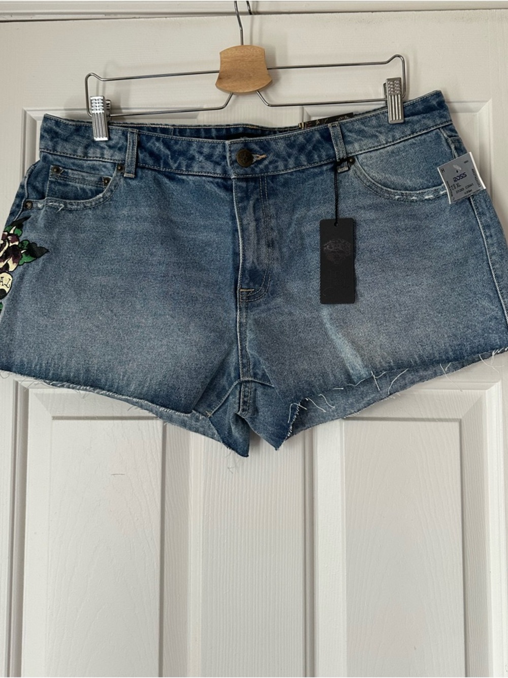 Women's Light Blue Denim Cutoff Shorts